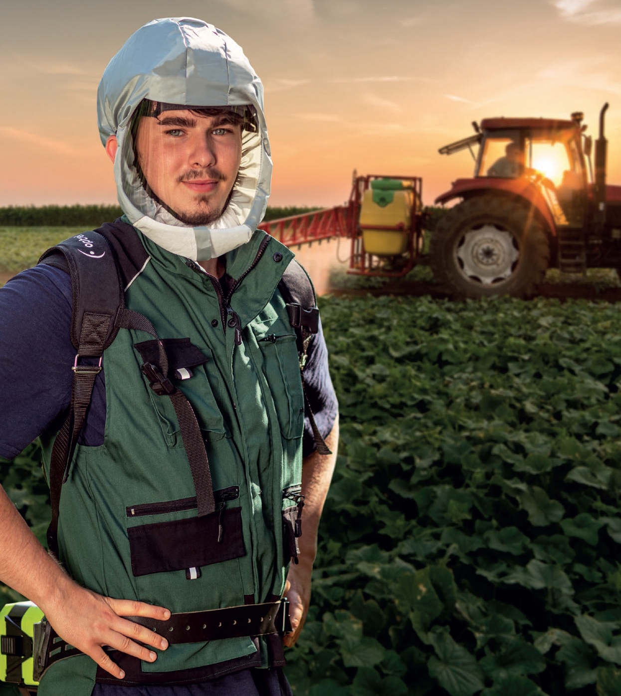 Ochranná kukla Optrel Softhood short bílá