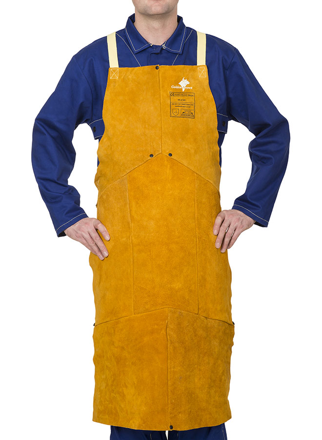 Svářecí zástěra Weldas Golden Brown 107/80 cm