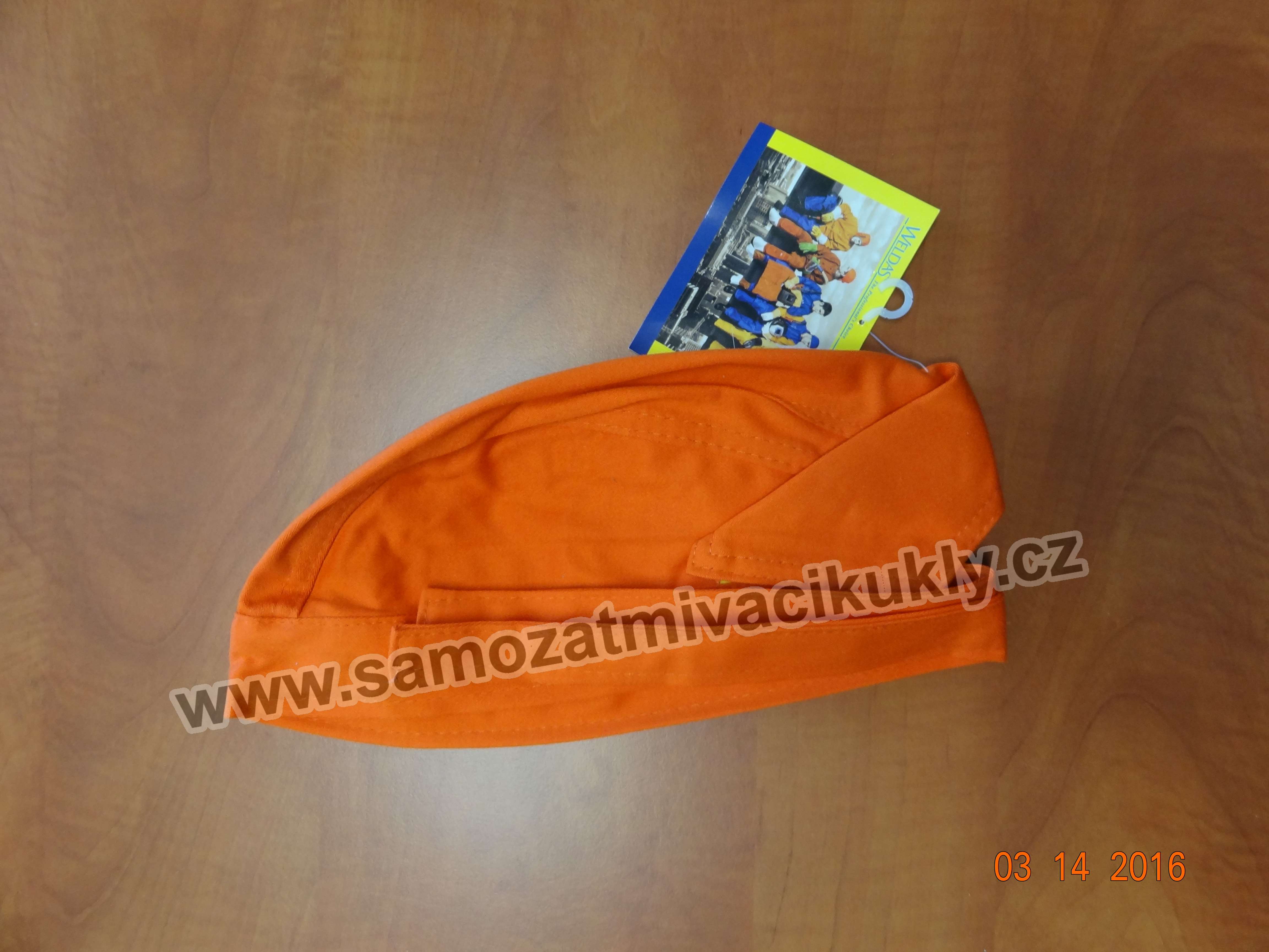 Fire Fox svářecí šátek, ohnivzdorná oranžová bavlna