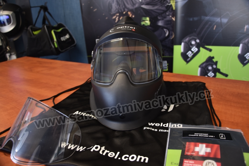 Samozatmívací kukla Optrel Panoramaxx CLT černá PAPR