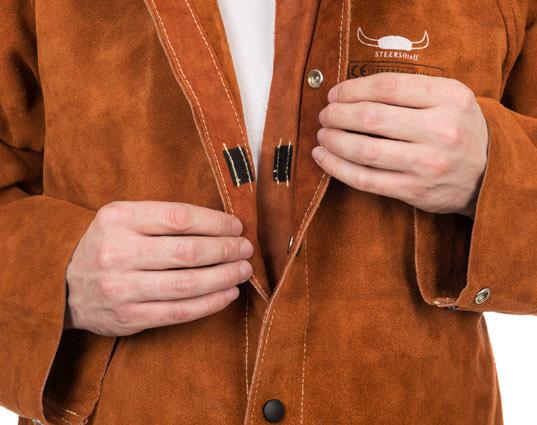Svářečská celokožená bunda Weldas XLava Brown 44-7300 vel. L