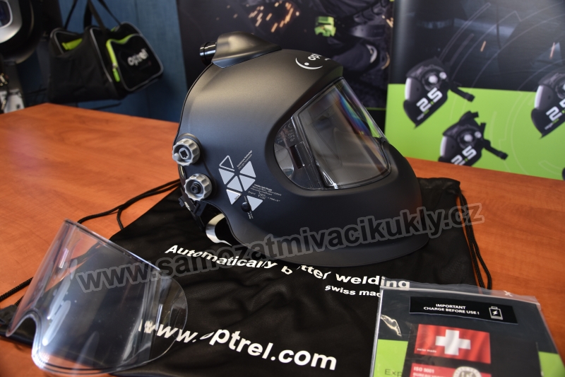 Samozatmívací kukla Optrel Panoramaxx CLT černá PAPR