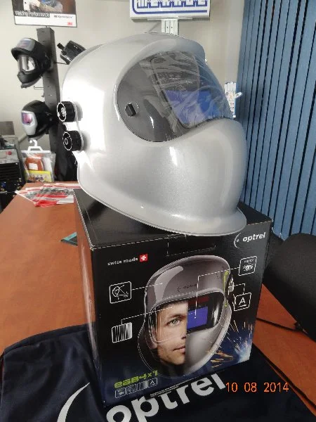 Svařovací kukla Optrel e684 stříbrná