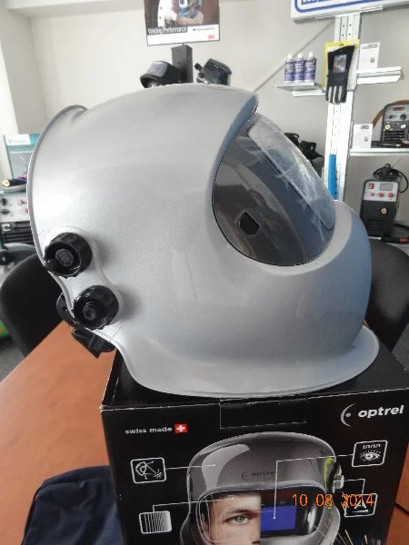 Svařovací kukla Optrel e684 stříbrná